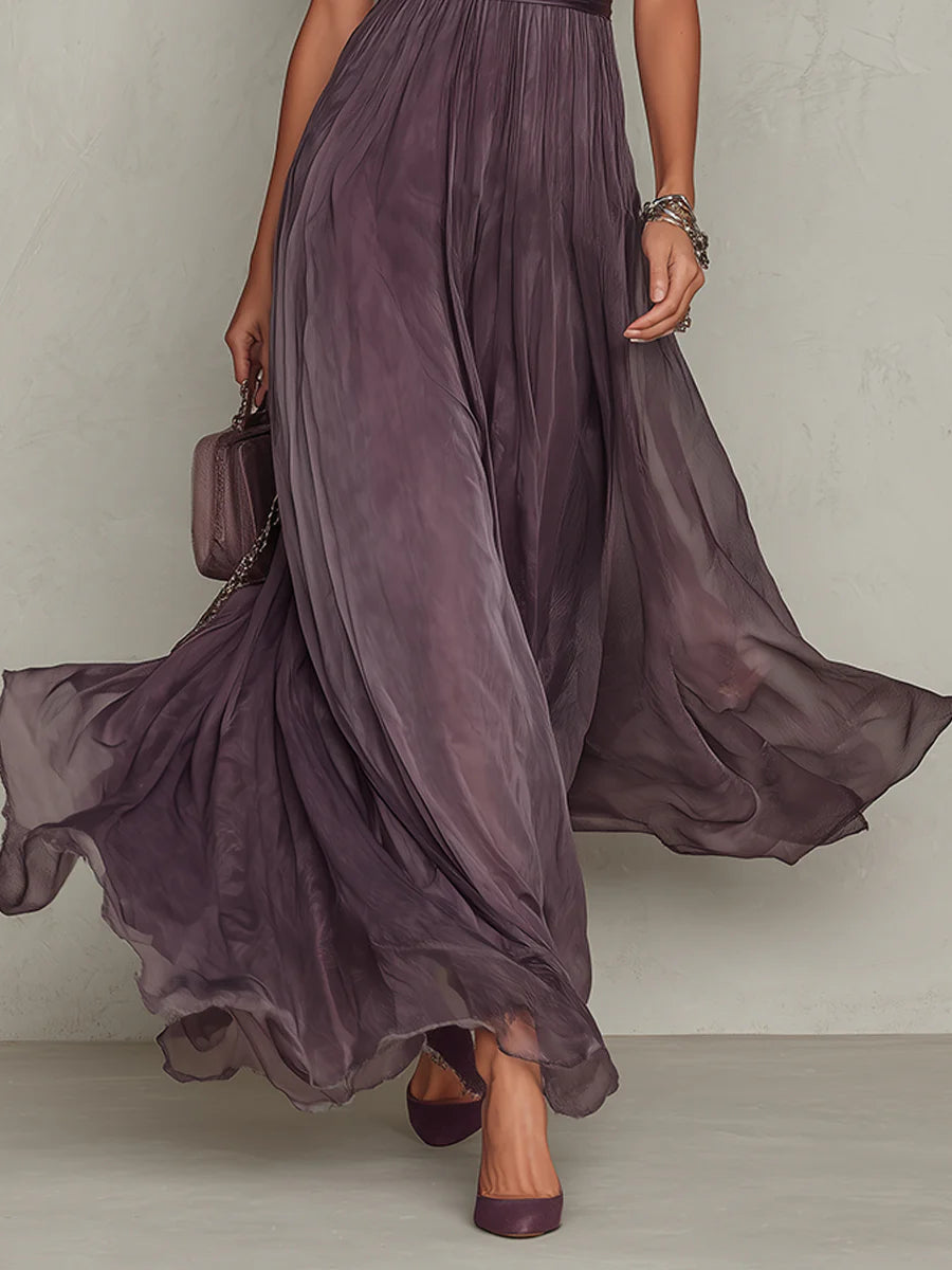 Marilyn™ - Elegant Gathered Summer Maxi Dress