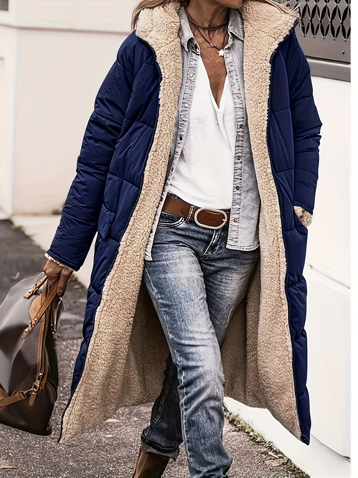 Joséphine™ Reversible Sherpa-Lined Quilted Coat