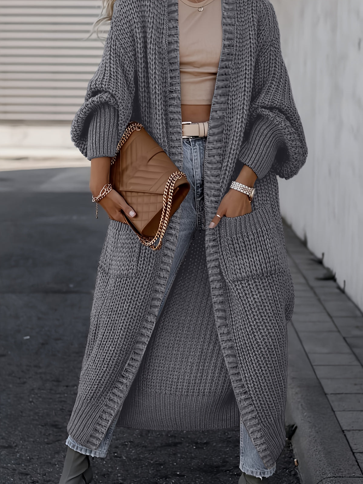 Manon™ Long Chunky Knit Cardigan