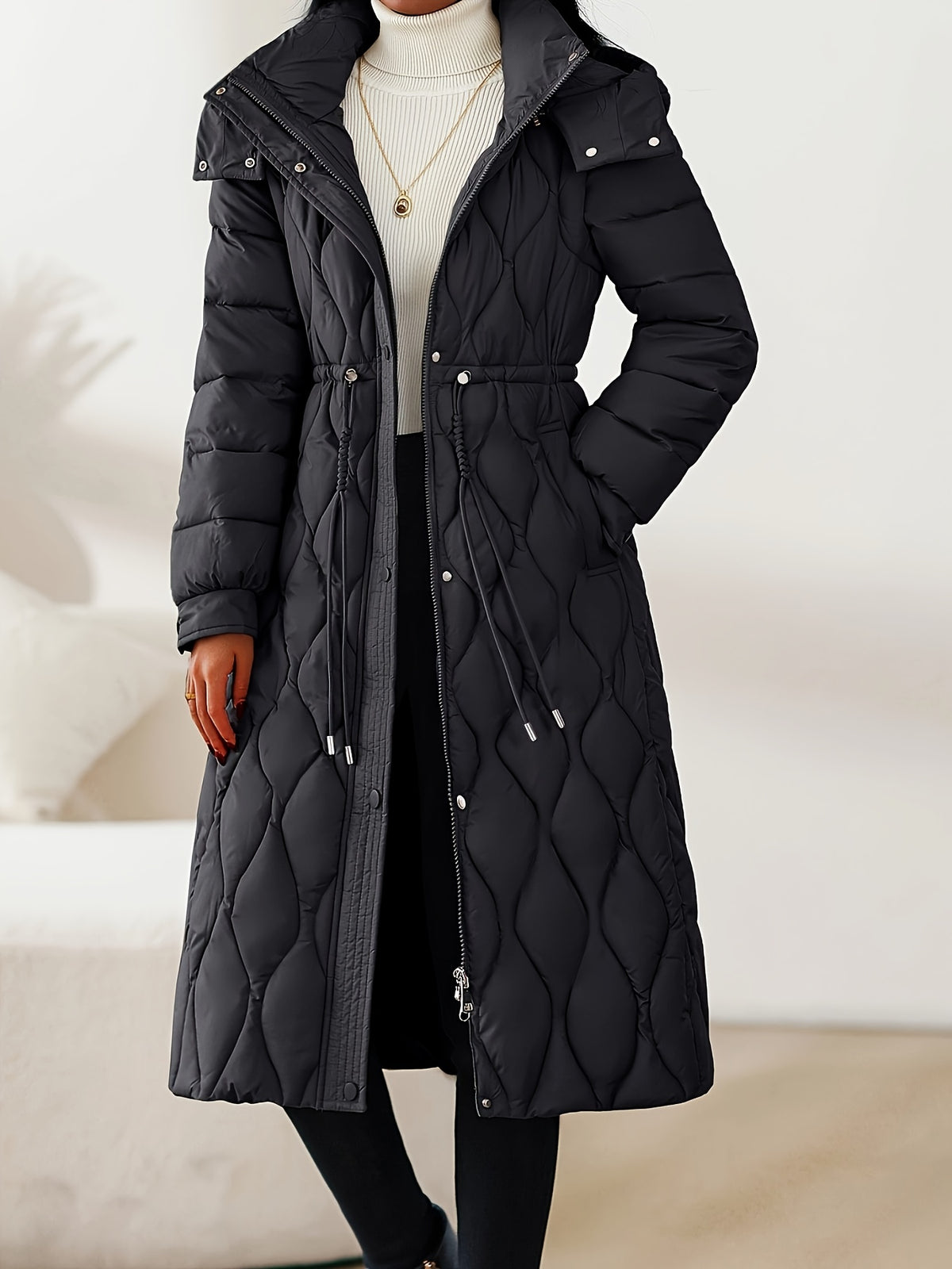 Constance™ Long Hooded Puffer Coat