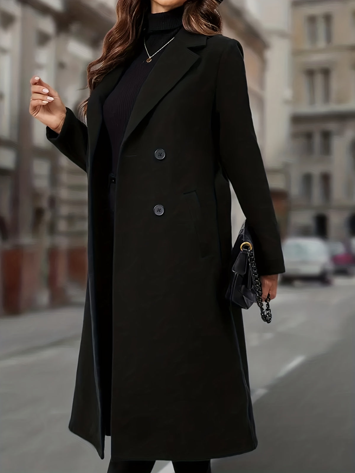 Solène™ Long Belted Trench Coat