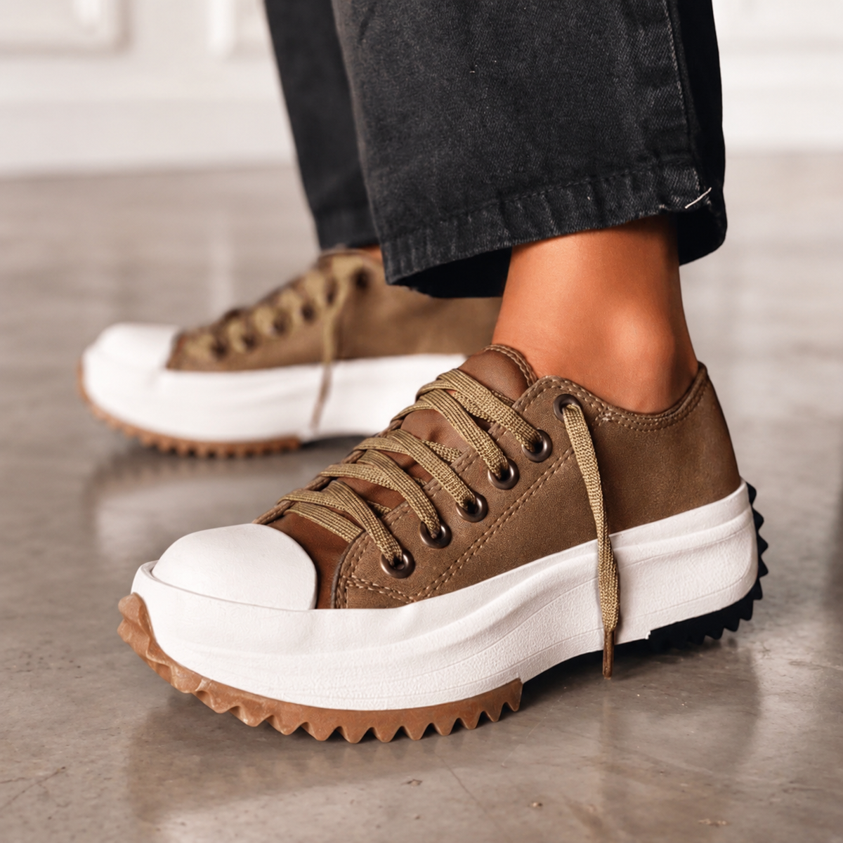 Bettina | Platform Sneakers with Notched Sole