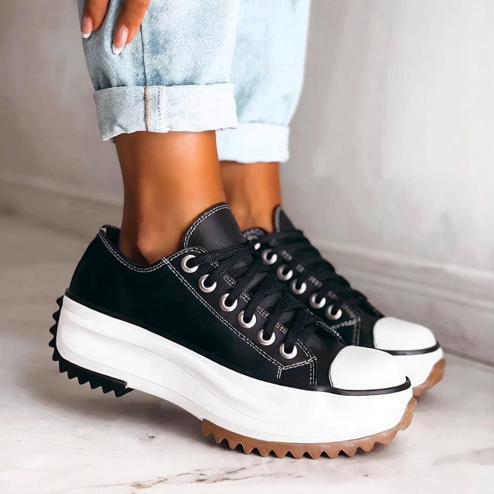 Bettina | Platform Sneakers with Notched Sole