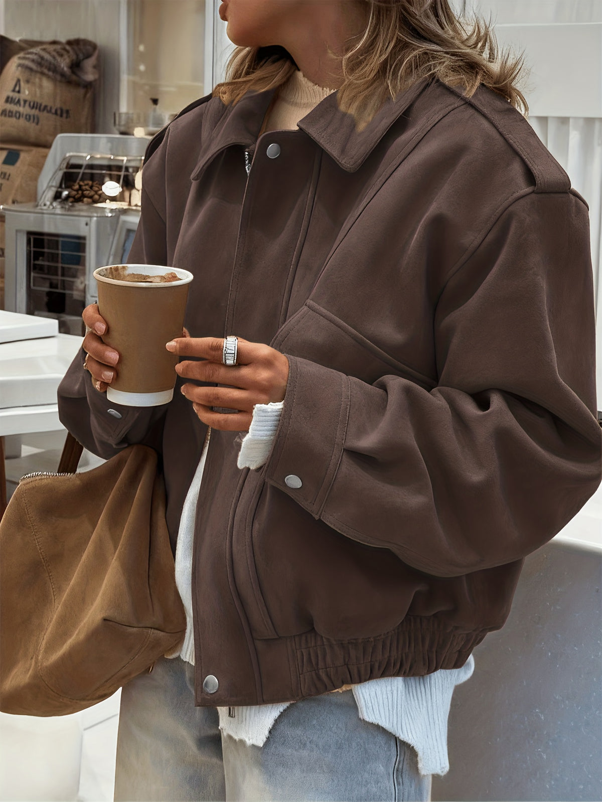Roxane™ Faux-Suede Barn Jacket