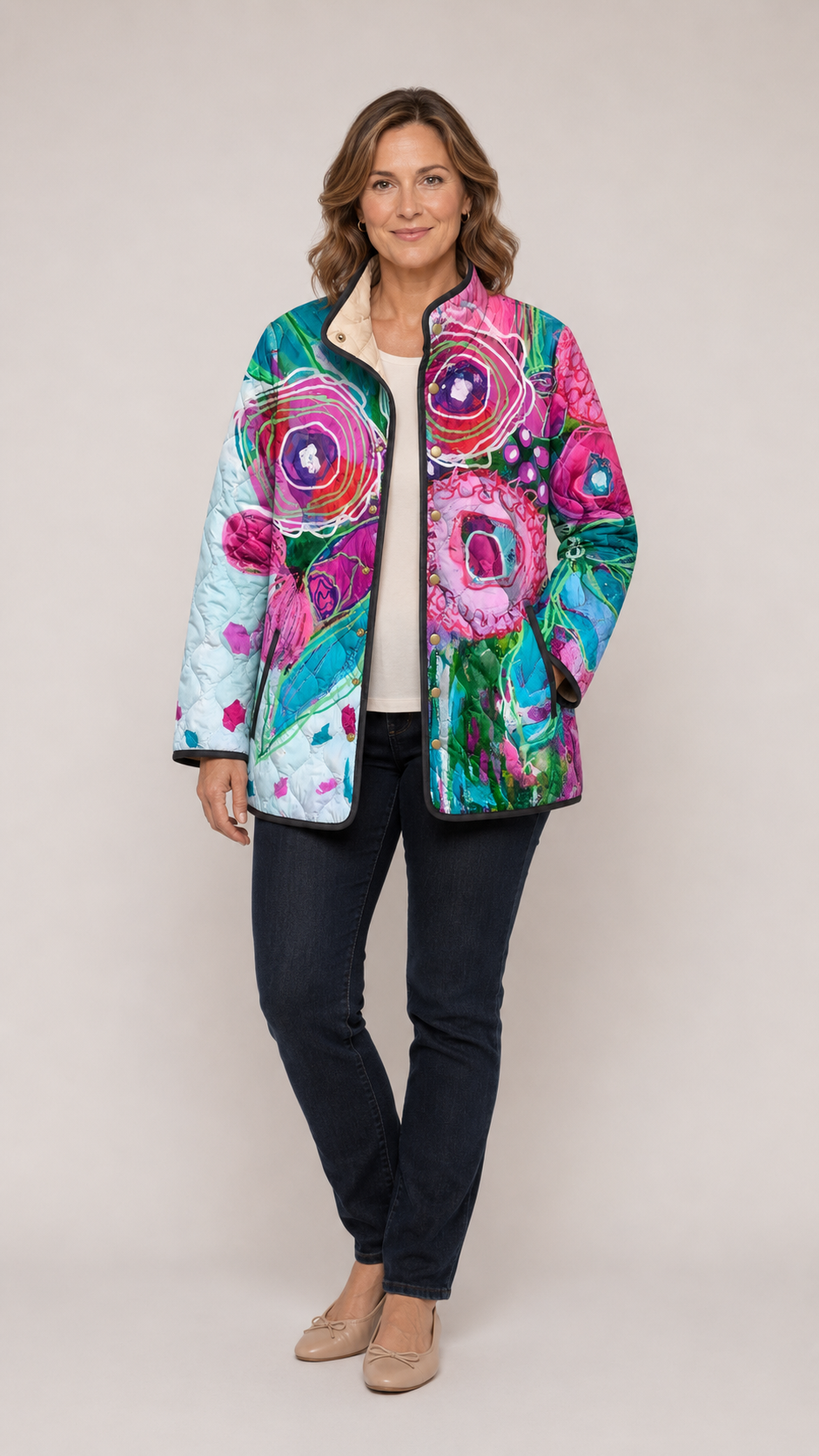 Isabella™ | Elegant Floral Pattern Jacket