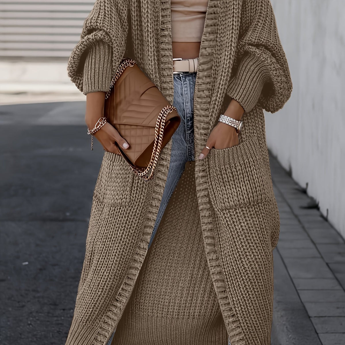 Manon™ Long Chunky Knit Cardigan