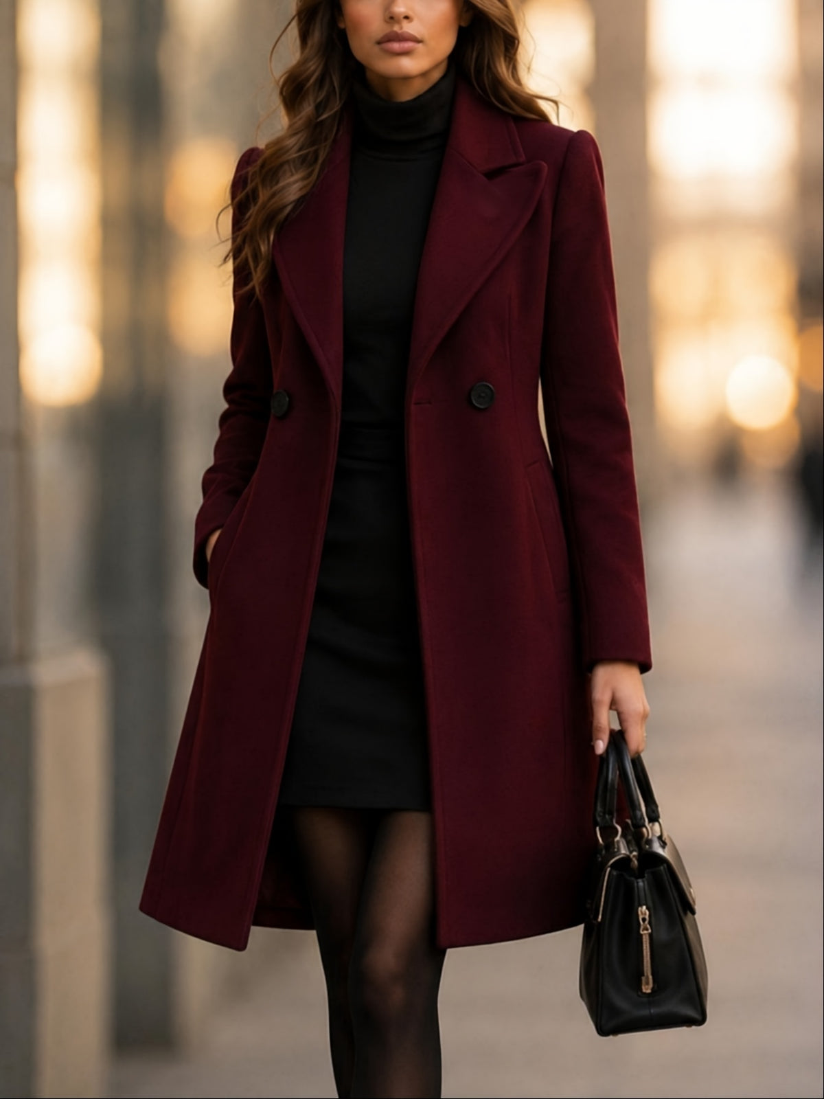 Vivienne – Tailored Double-Breasted Coat