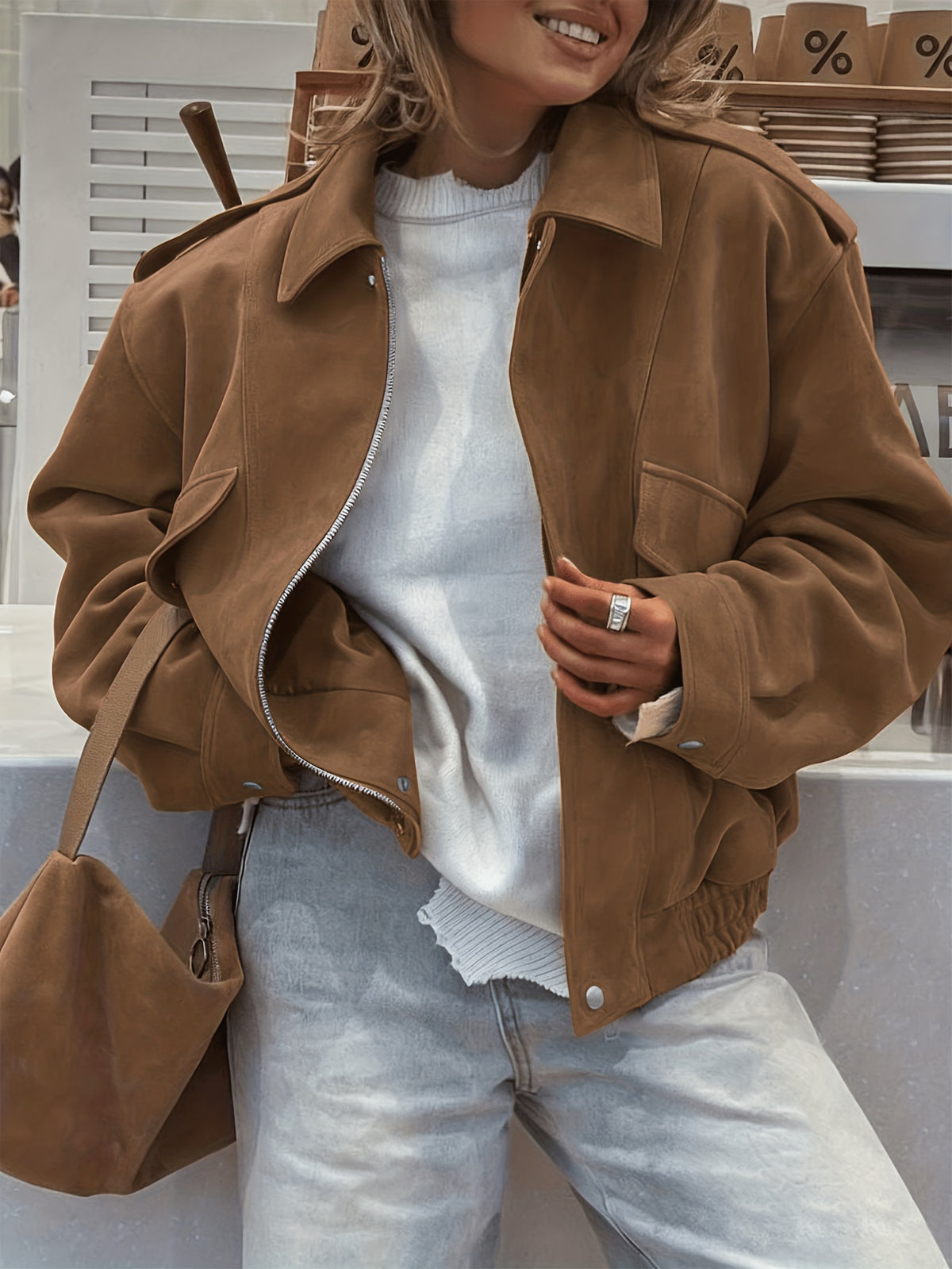 Roxane™ Faux-Suede Barn Jacket