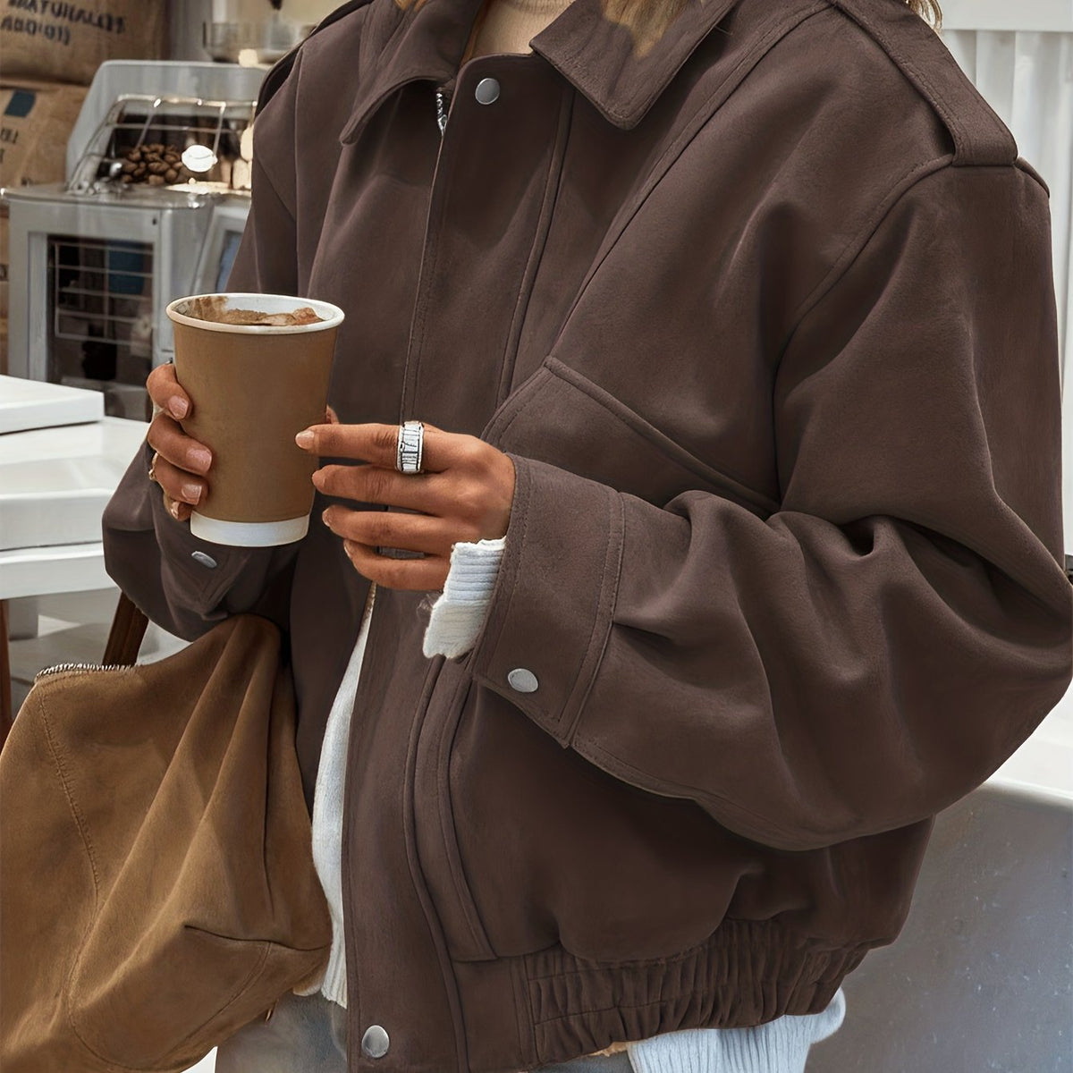 Roxane™ Faux-Suede Barn Jacket