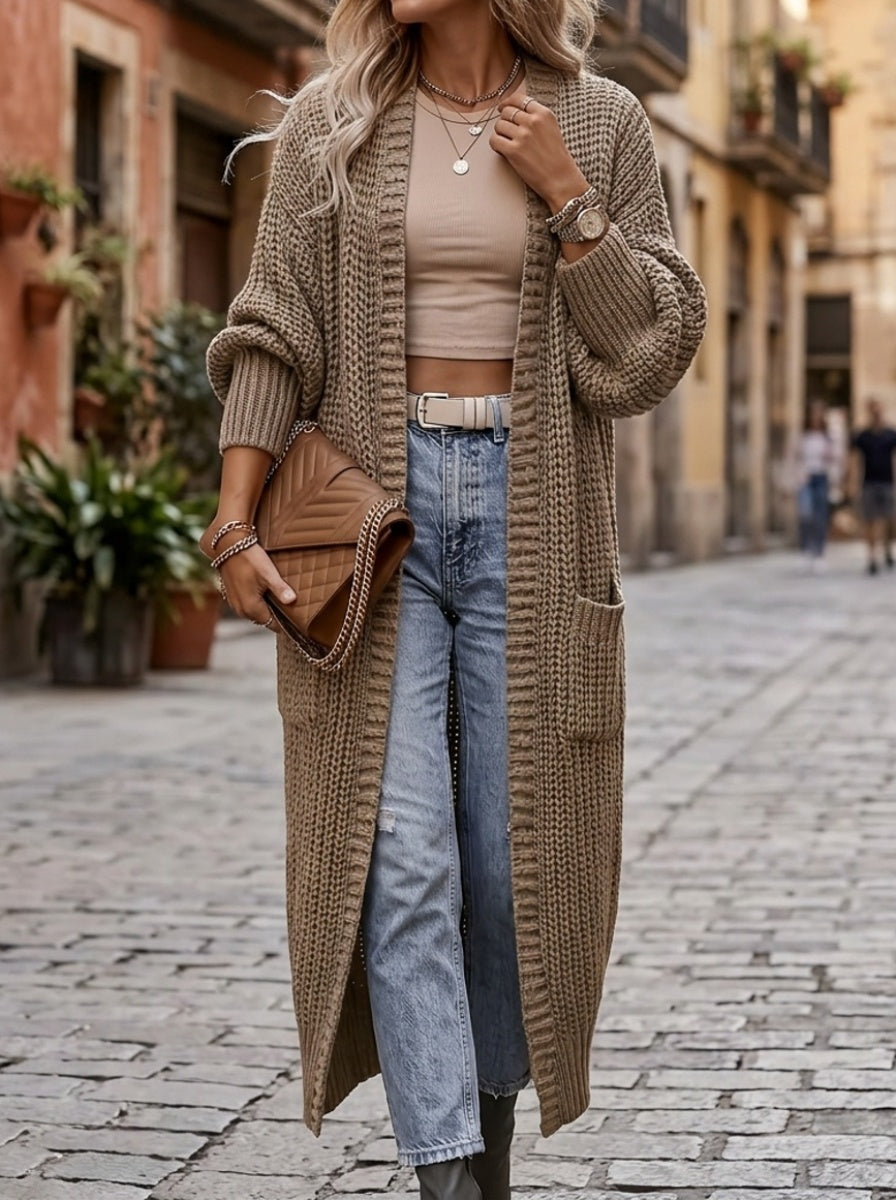 Manon™ Long Chunky Knit Cardigan