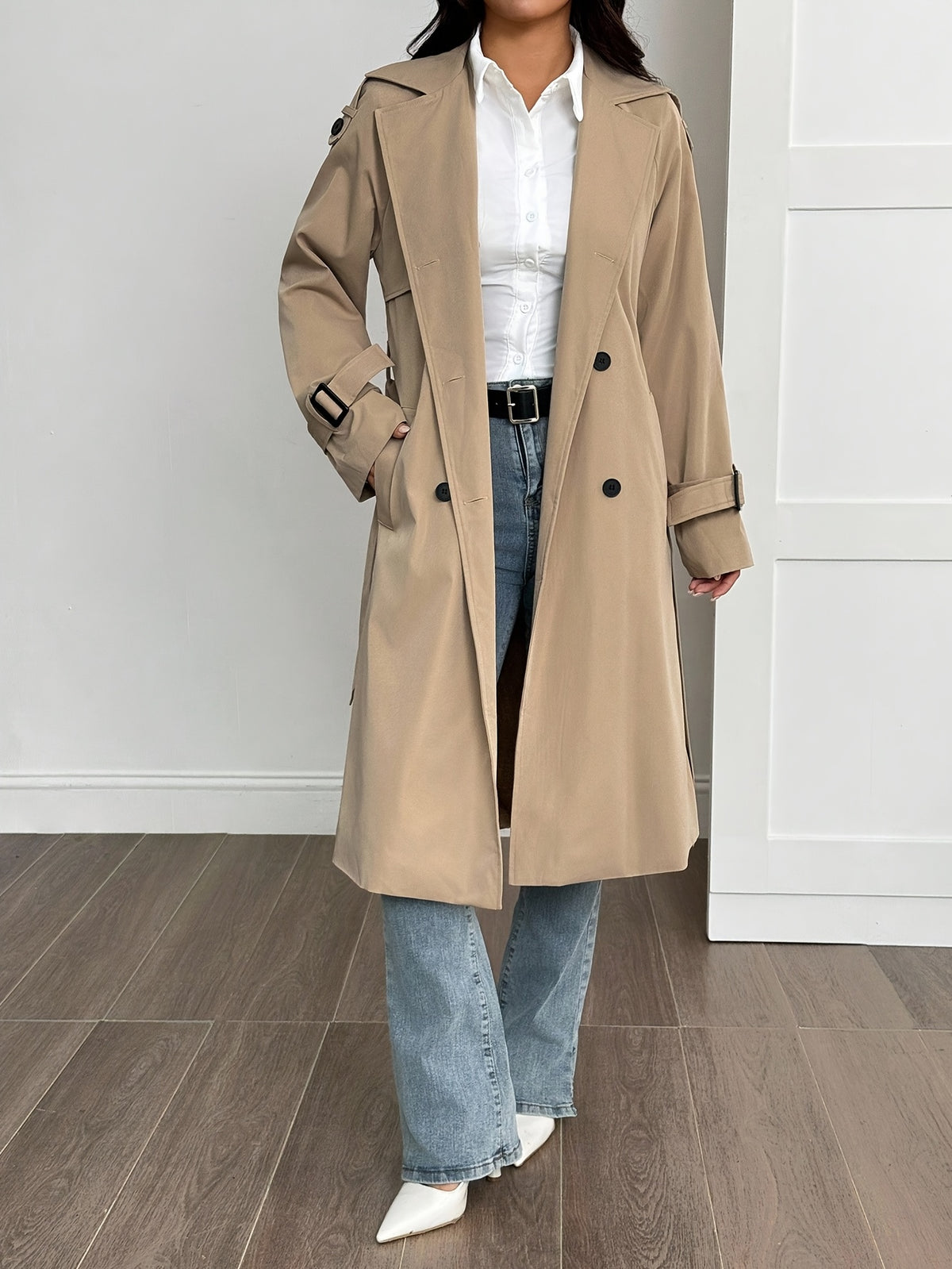 Eloise – Fleece-Lined Belted Trench Coat