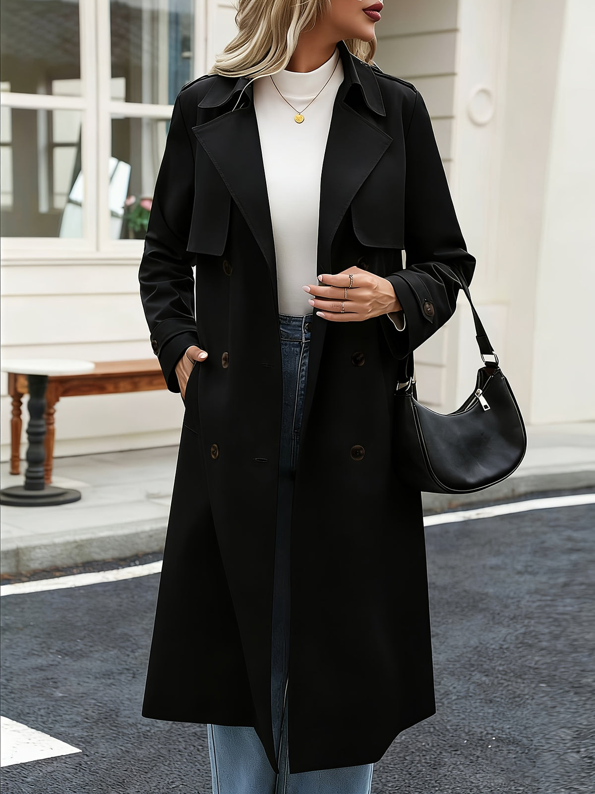Victoire™ Belted Trench Coat