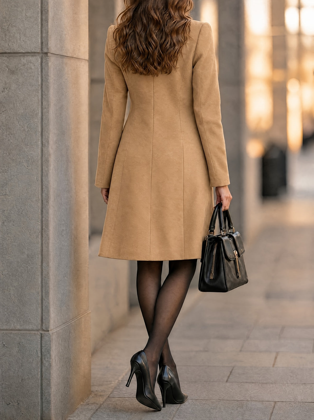 Vivienne – Tailored Double-Breasted Coat