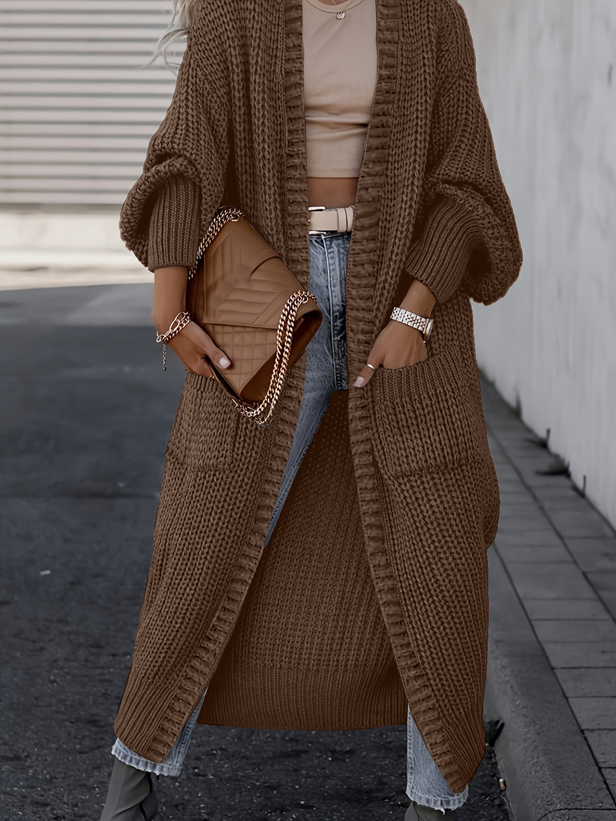 Manon™ Long Chunky Knit Cardigan