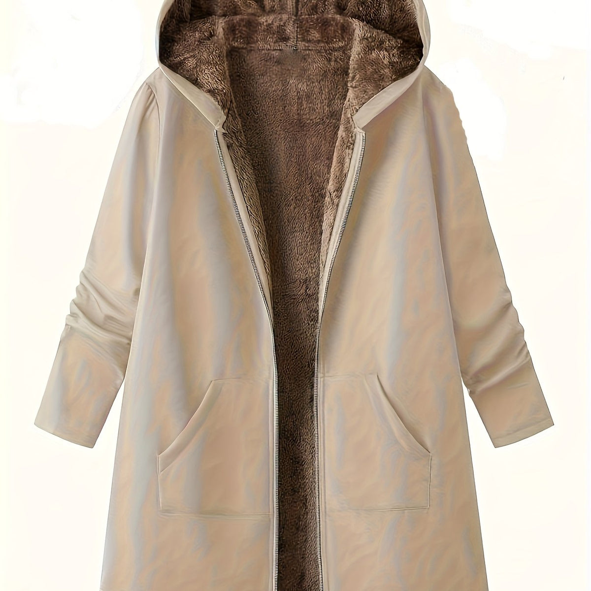 Rosalie | Plush-Lined Hooded Zip Jacket