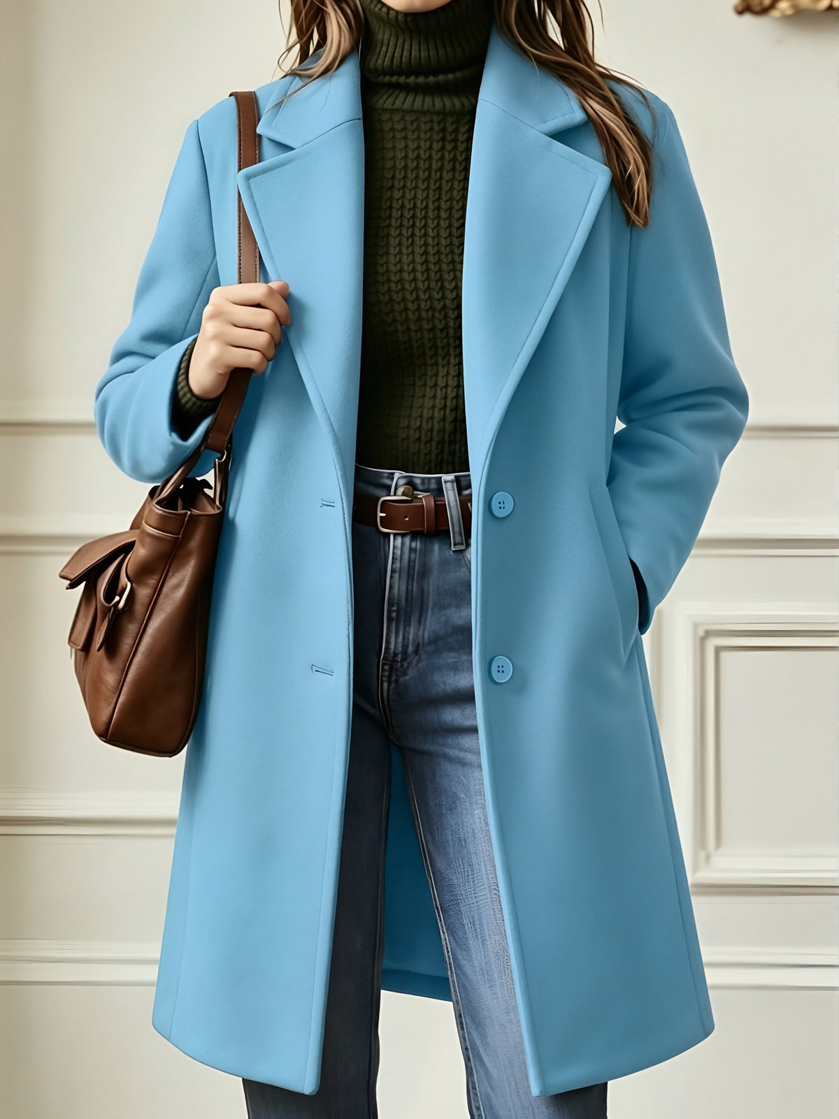 Clémence™ Mid-Length Lapel Coat