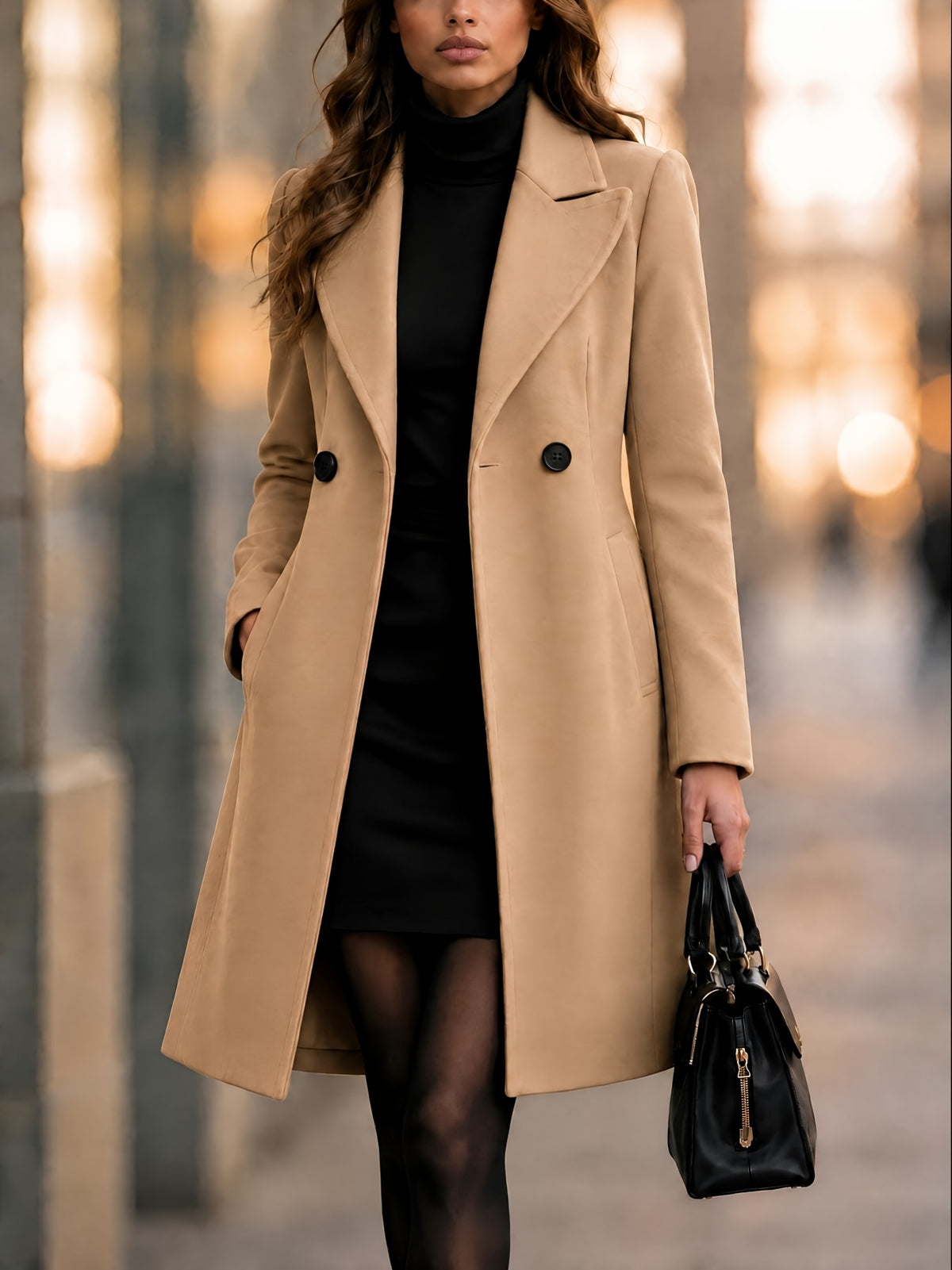 Vivienne – Tailored Double-Breasted Coat