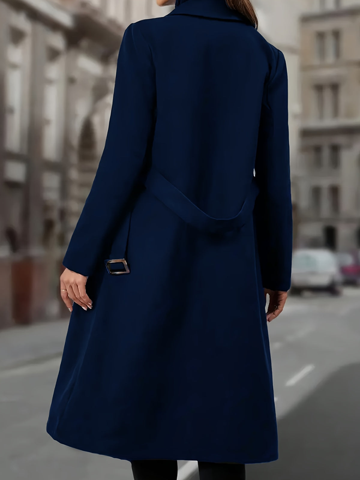 Solène™ Long Belted Trench Coat