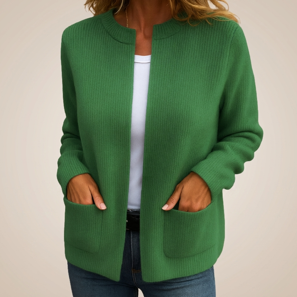 Colette | Zip-Up Warm Knit Vest with Pockets
