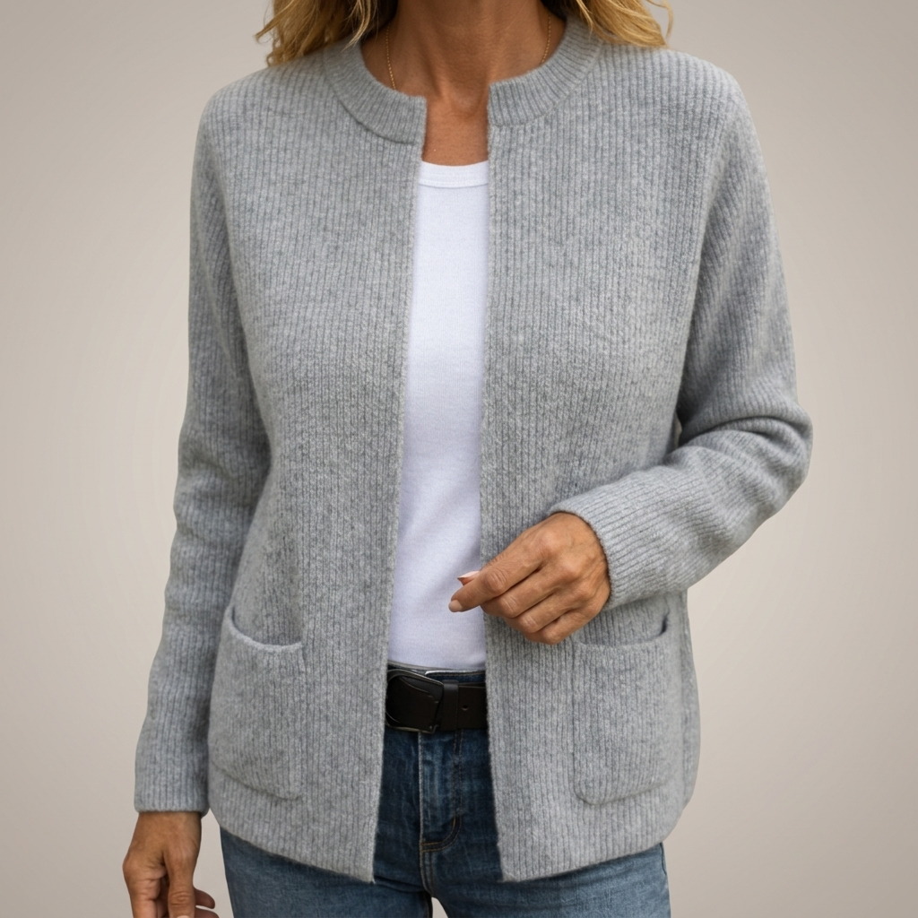 Colette | Zip-Up Warm Knit Vest with Pockets