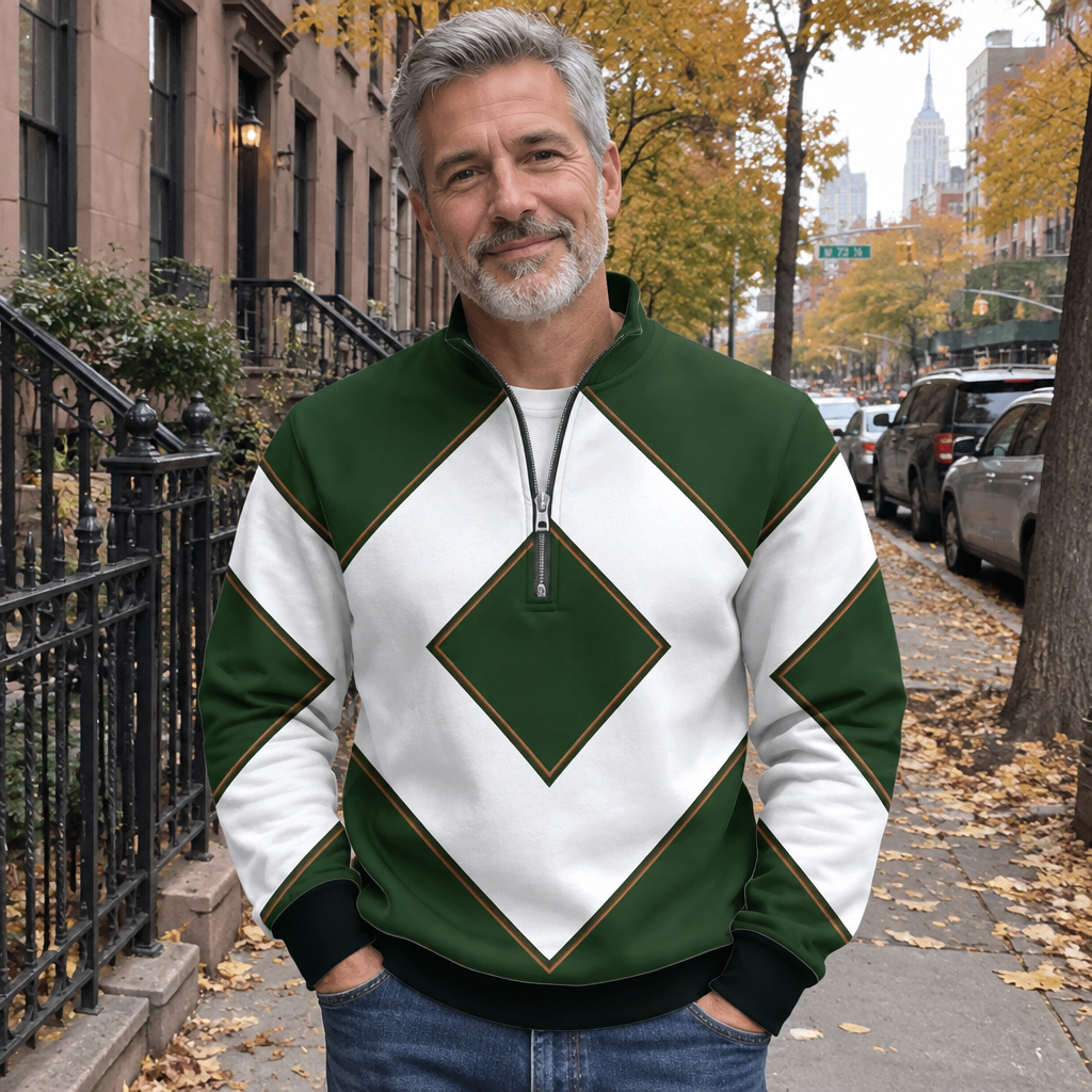 Gordon™ 3D Print Half-Zip Sweater