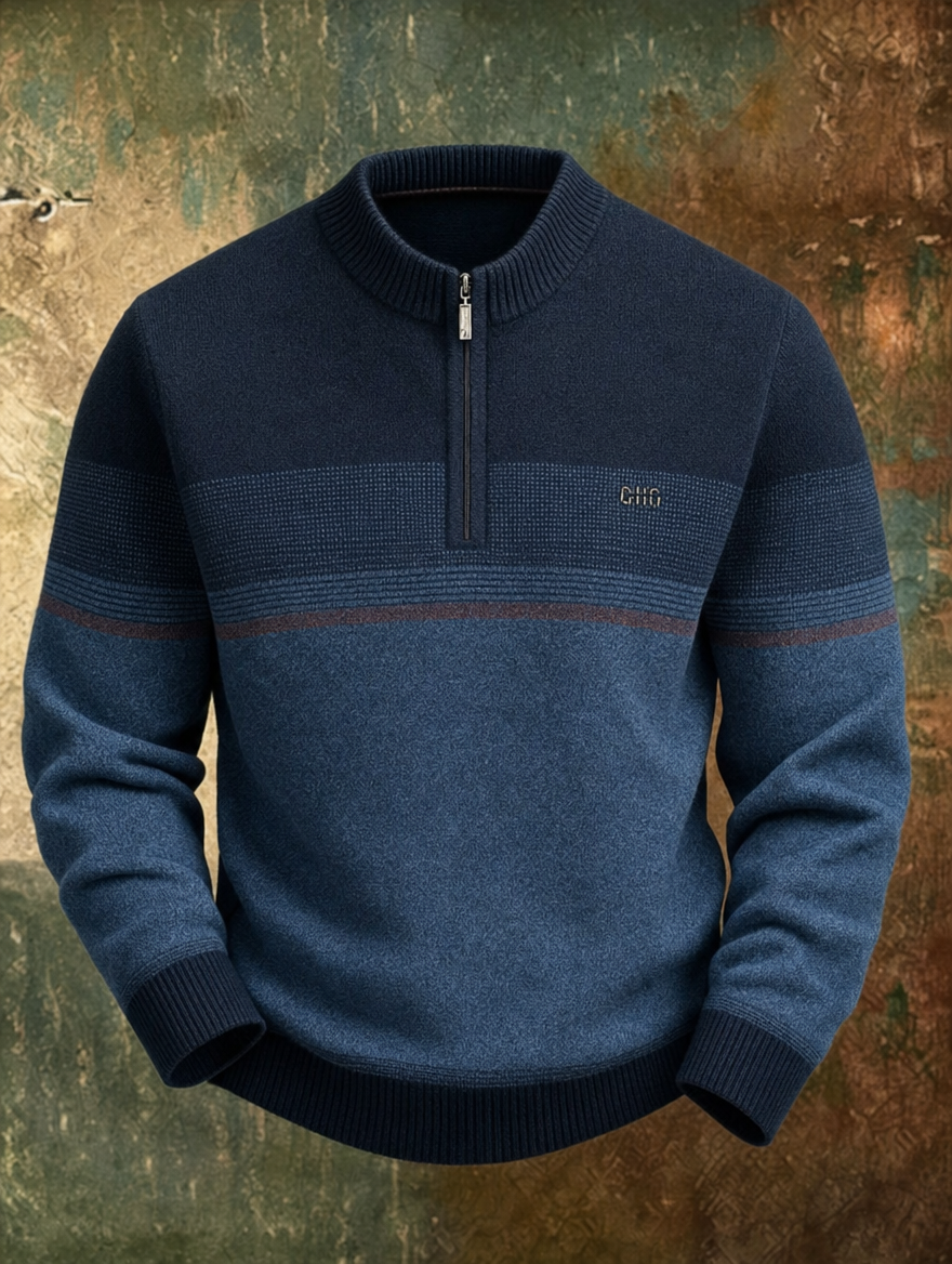 Warren™ Premium Wool Half-Zip Sweater