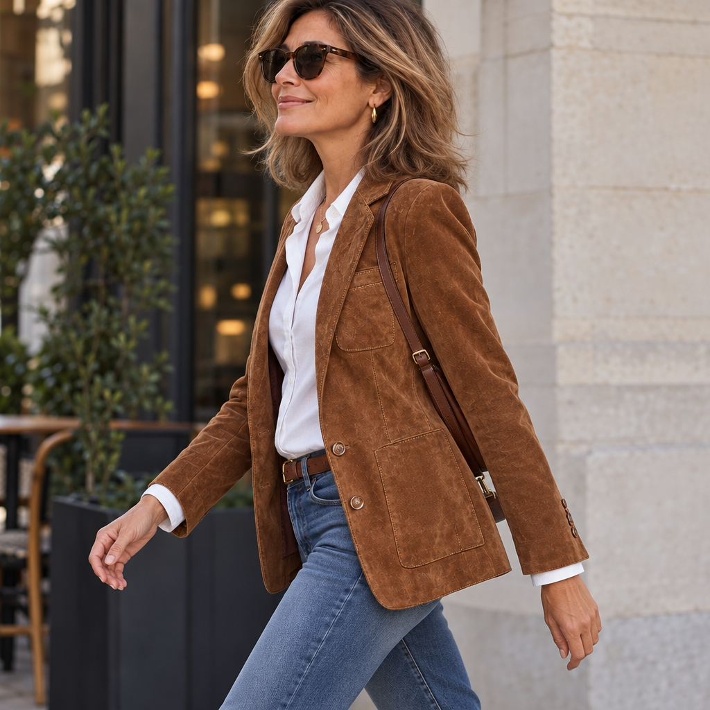 Cristina - Vintage Brown Blazer