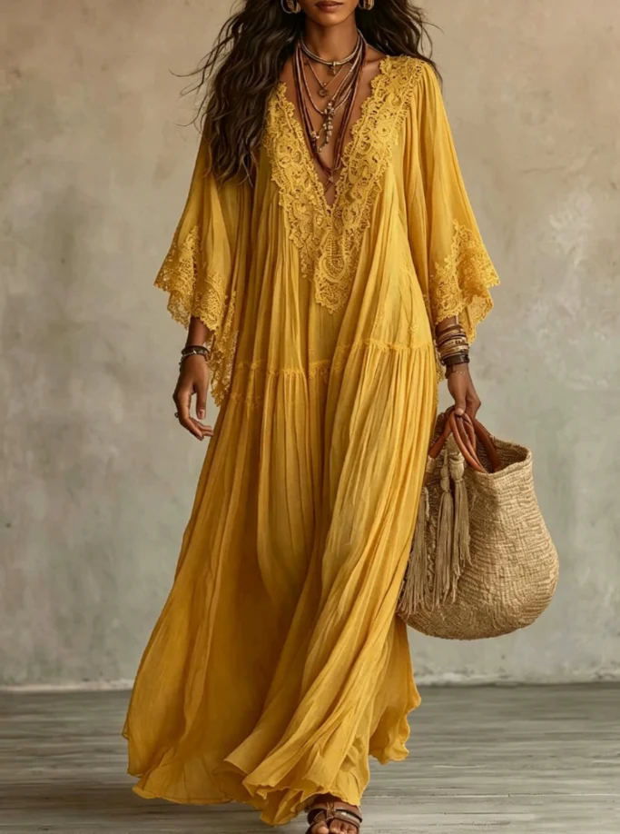 Celeste™ - Elegant Summer Maxi Dress