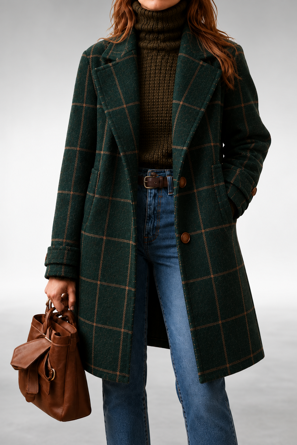 Lauren Classic Checkered Coat